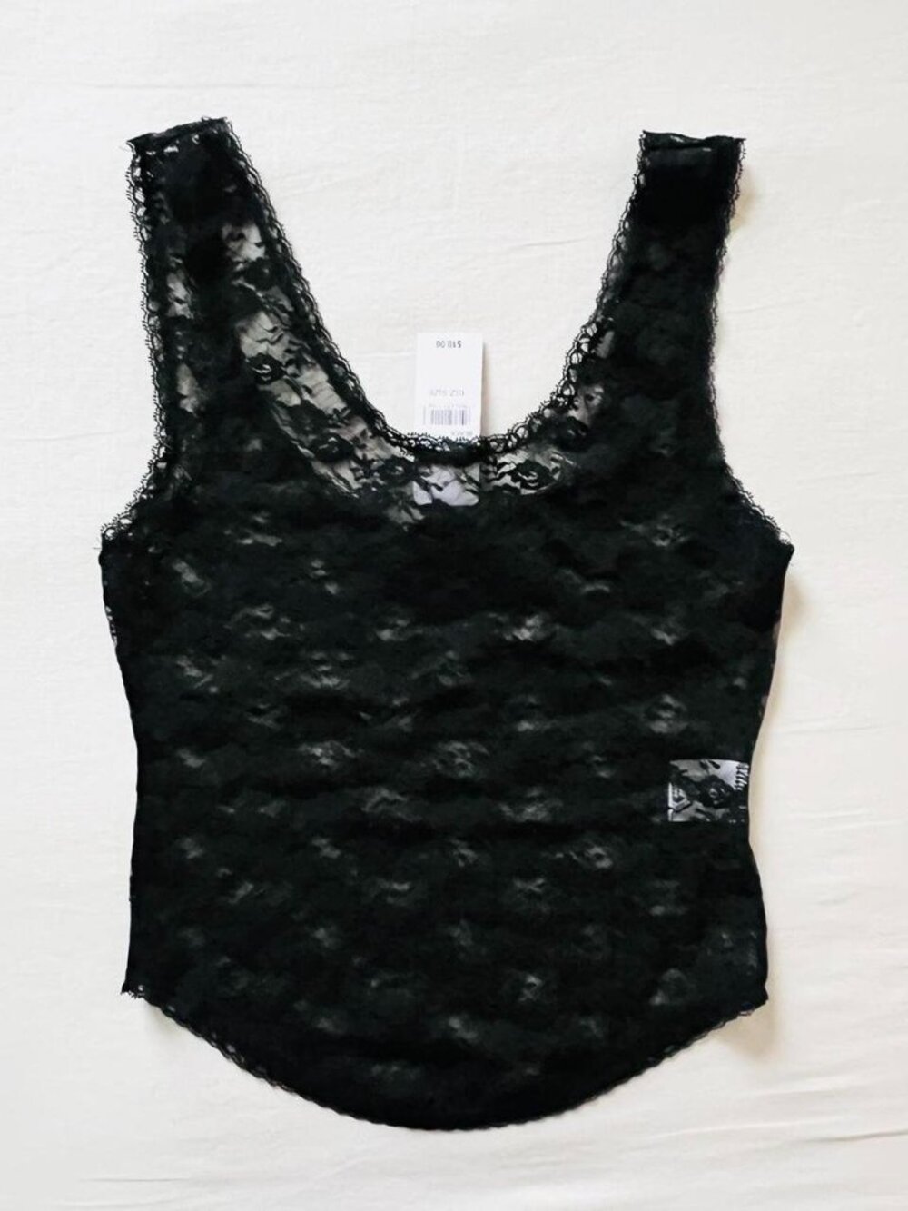 BNWT Brandy Melville-John Galt Black Lace Tank 17 x 11